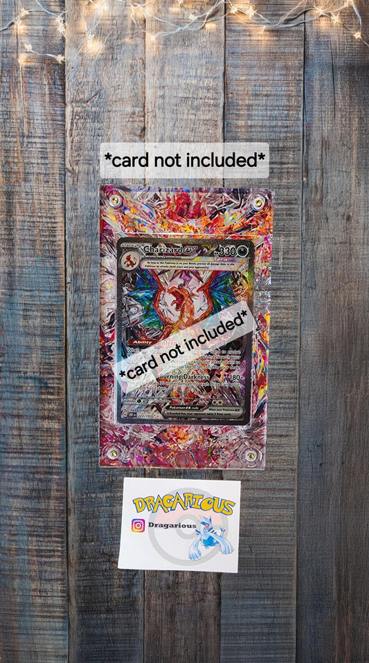 Pokemon Charizard EX 223/197 Paldean Obsidian Flames Custom Display Case Slab