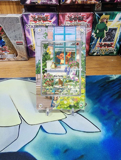 X3 Pokemon Bulbasaur Squirtle Charmander Stellar Crown Obsidian Flames SVG IR AR 050/049 Card Custom Display Cases.