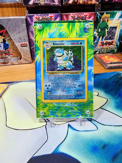 Pokemon Blastoise Base 2 Custom Display Case Slab