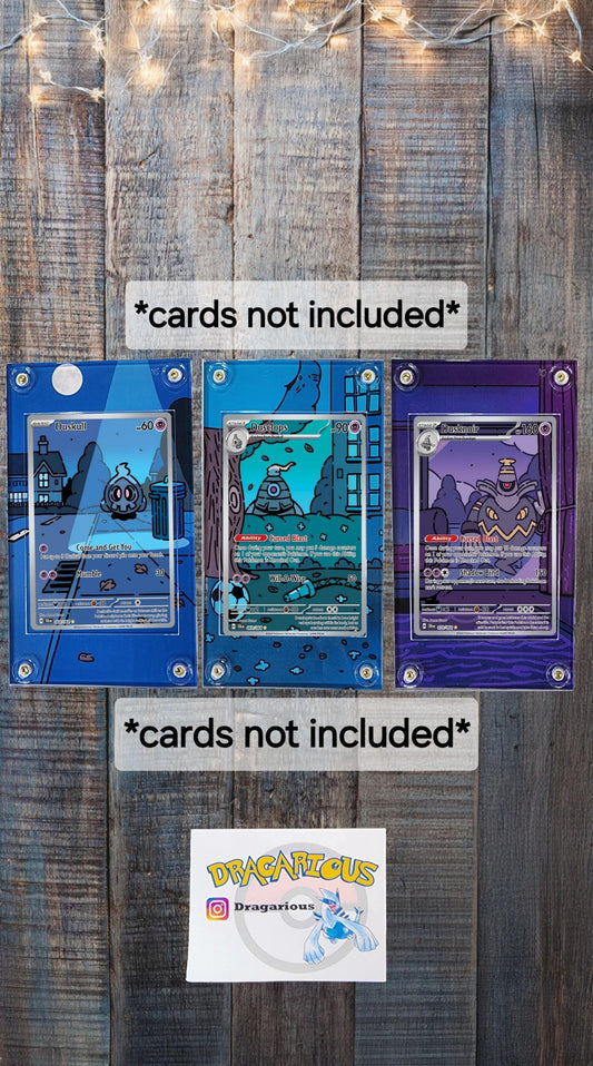 X3 Pokemon Duskull Dusclops Dusknoir IR 068,069,070 Shrouded Fable Custom Cases