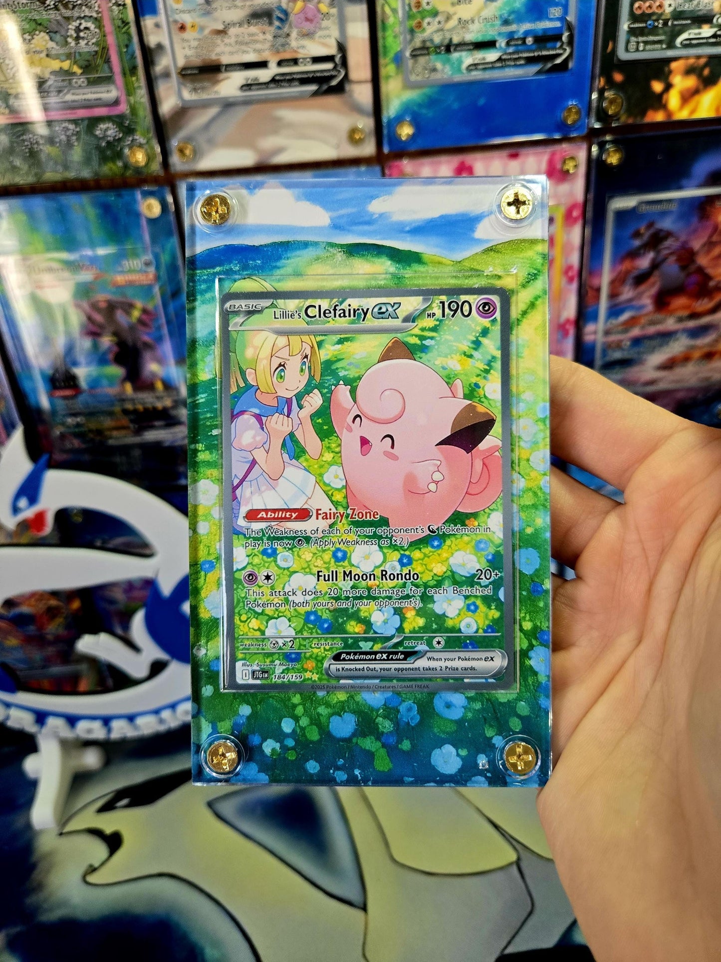 Pokemon Lillie’s Clefairy EX SIR 184/159 Journey Together Extended Art Custom Case