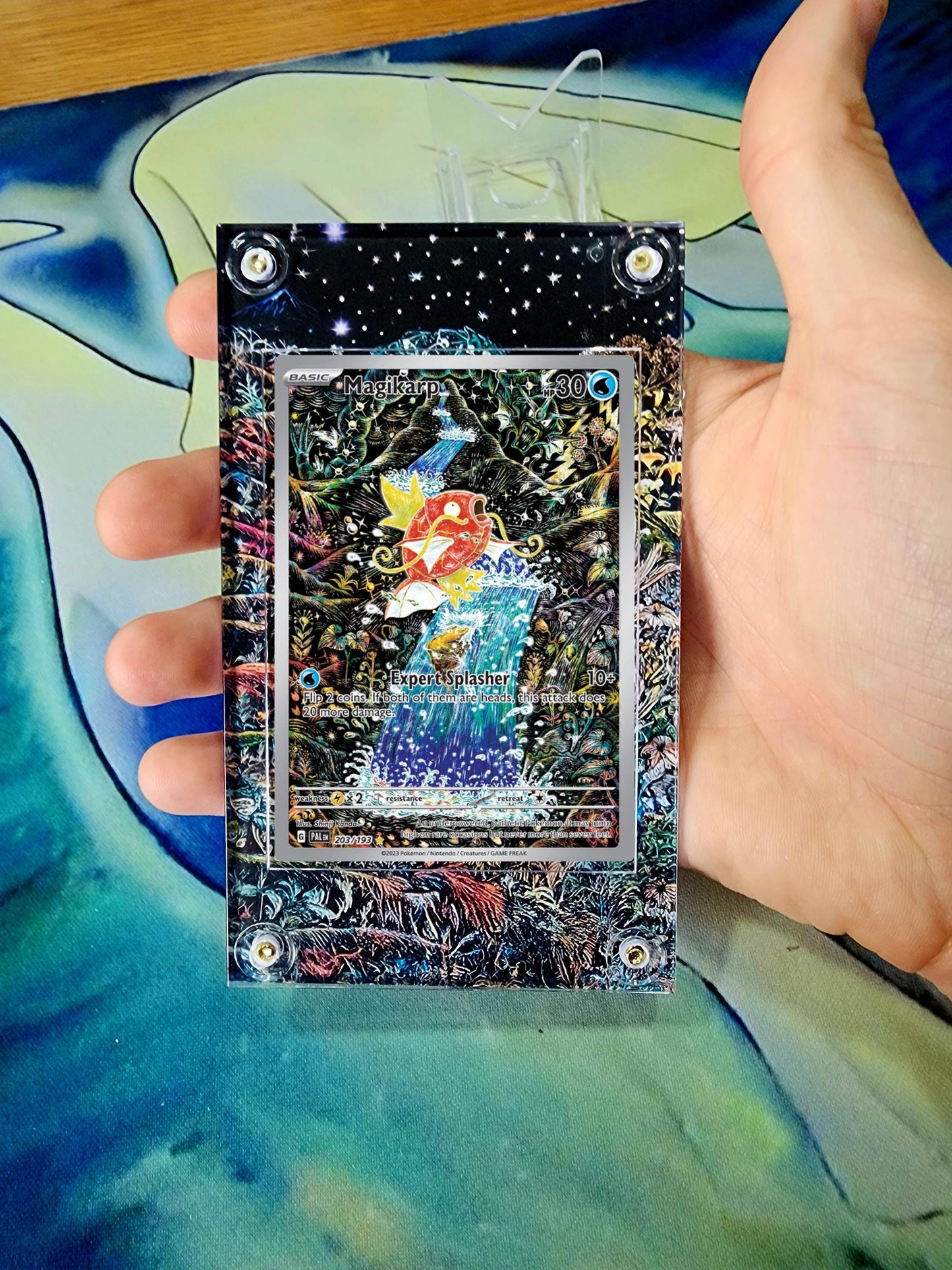 Pokemon Magikarp IR 203/193 Paldea Evolved Custom Case