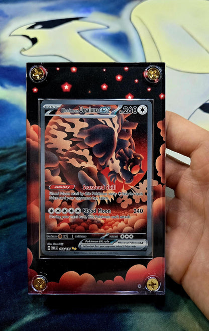 Pokemon Bloodmoon Ursaluna EX SIR 1568/131 Prismatic Evolutions Custom Case