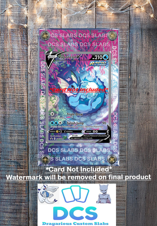 Pokemon Vaporeon V Alt Art SWSH181 Promo Display Case Slab