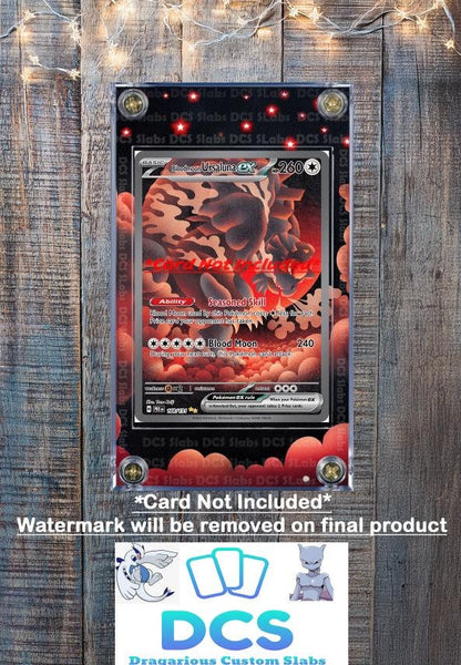 Pokemon Bloodmoon Ursaluna EX SIR 1568/131 Prismatic Evolutions Custom Case