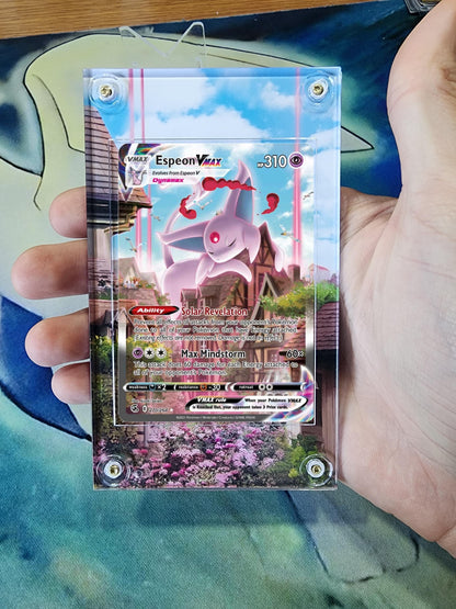Pokemon Espeon Vmax Alt Art 247 SWSH Fusion Strike Custom Display Case Slab