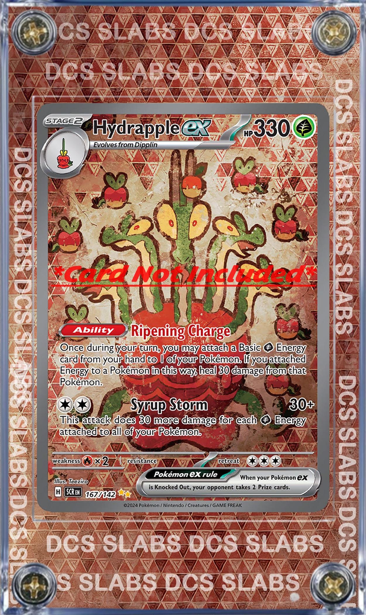Pokemon Hydrapple EX SIR 167/142 Stellar Crown Card Custom Display Case