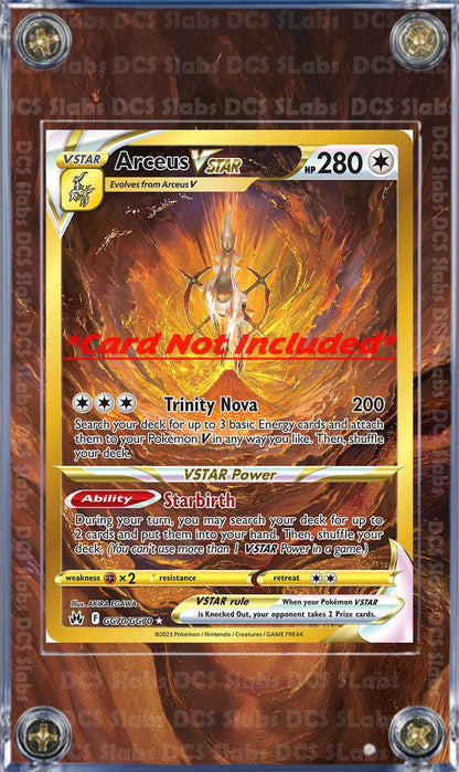 Pokemon Arceus VSTAR GG70 Crown Zenith Promo Alt Art Display Case Slab