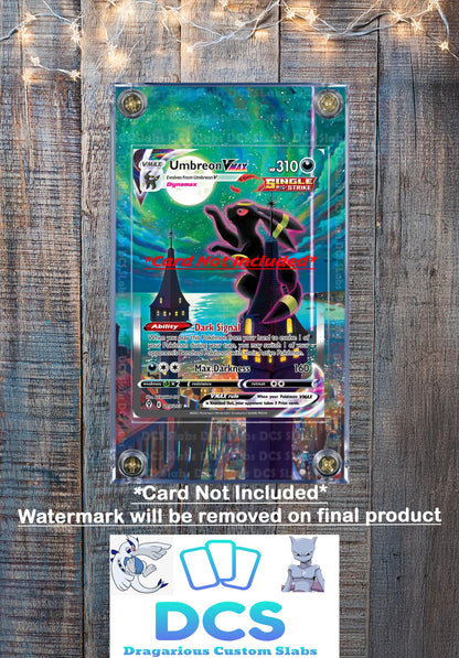 Pokemon Umbreon Vmax Alt Art 215 Custom Display Case Slab