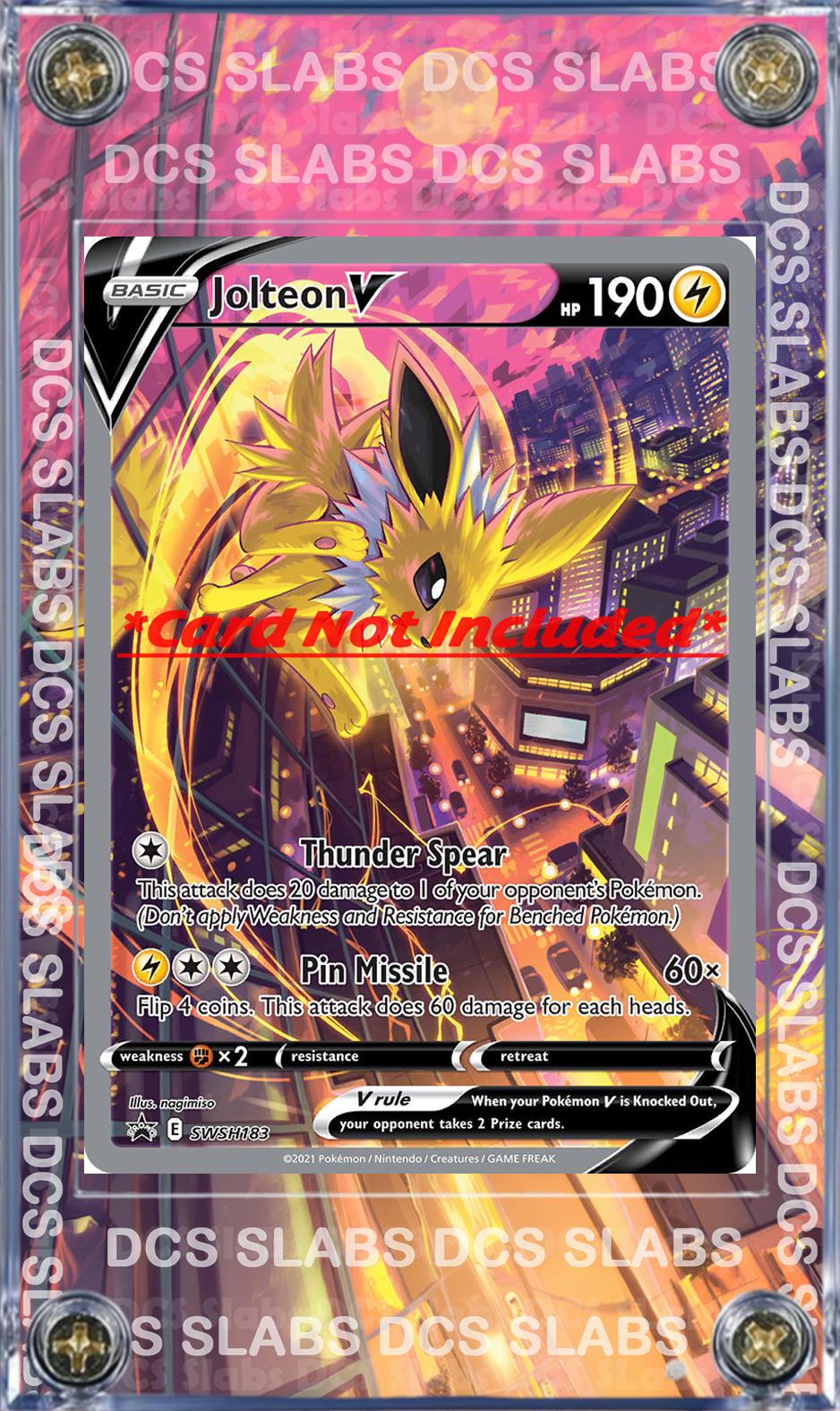 x3 Pokemon Jolteon Flareon Vaporeon V Alt Art SWSH179  SWSH181 SWSH183 Promo Display Cases