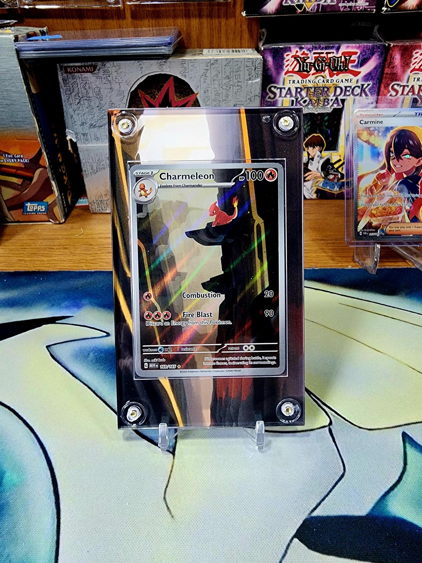 Pokemon Charmander, Charmeon, Charizard 151 Custom Display Cases