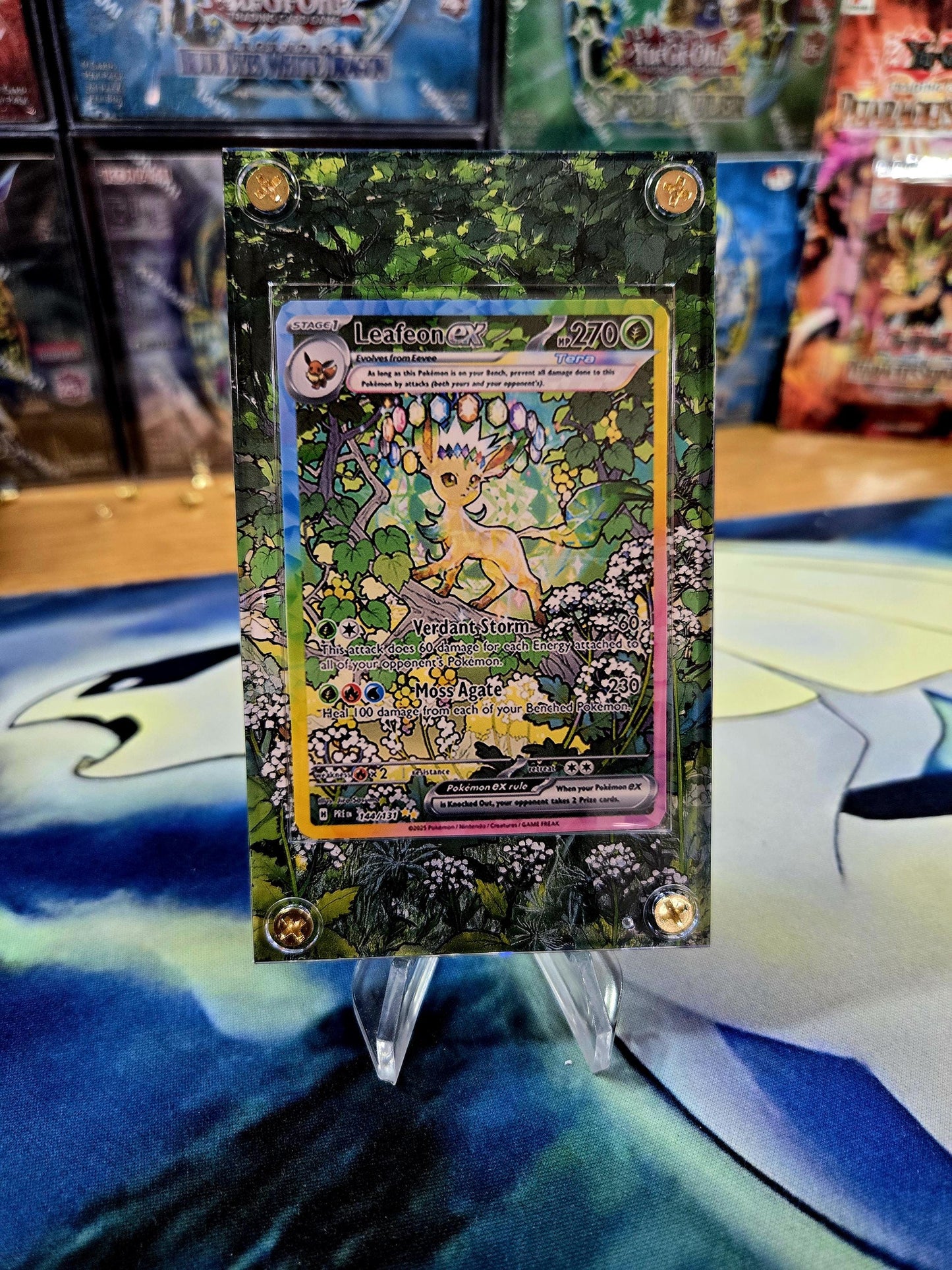 Pokemon Leafeon EX SIR 144/131 Prismatic Evolutions Custom Case