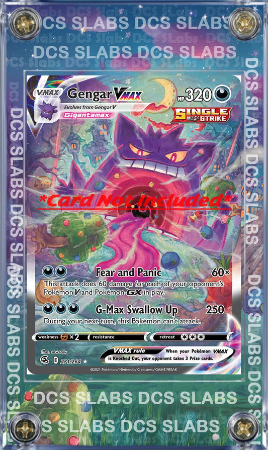 Pokemon Gengar Vmax Alt Art 271/264 SWSH Fusion Strike Custom Display Case