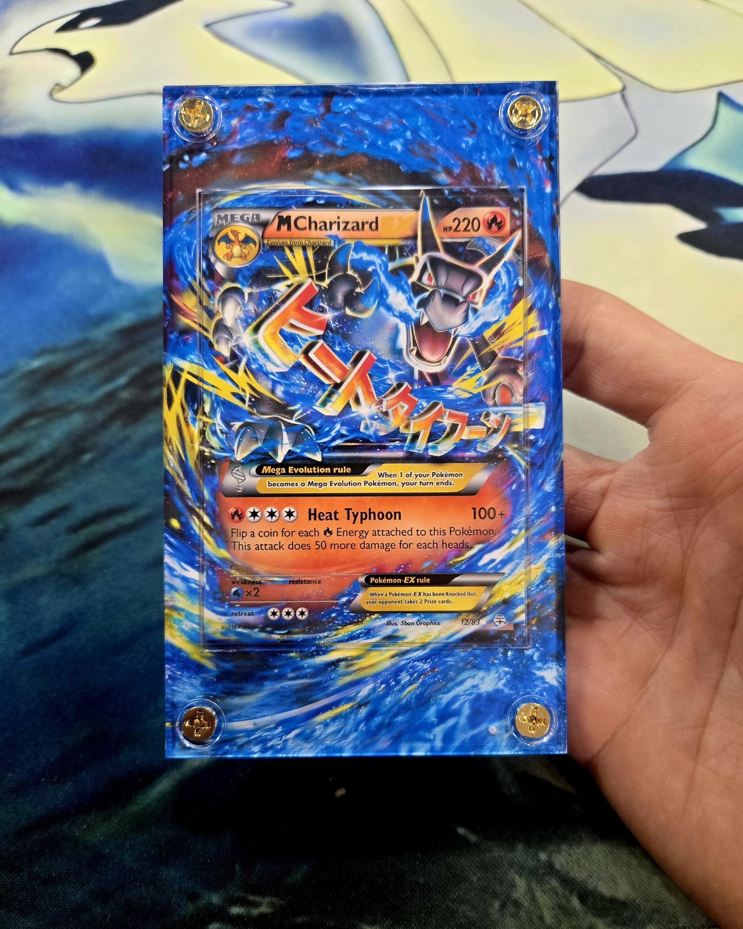 Pokemon M Charizard EX 12/83 Generations XY Custom Display Case Slab