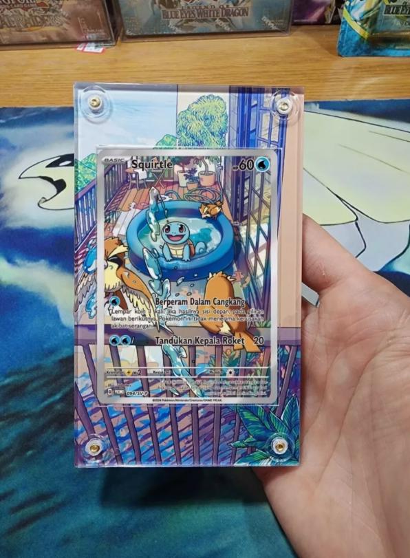 Pokemon Squirtle Stellar Crown SVG IR 148/142 Card Custom Display Case