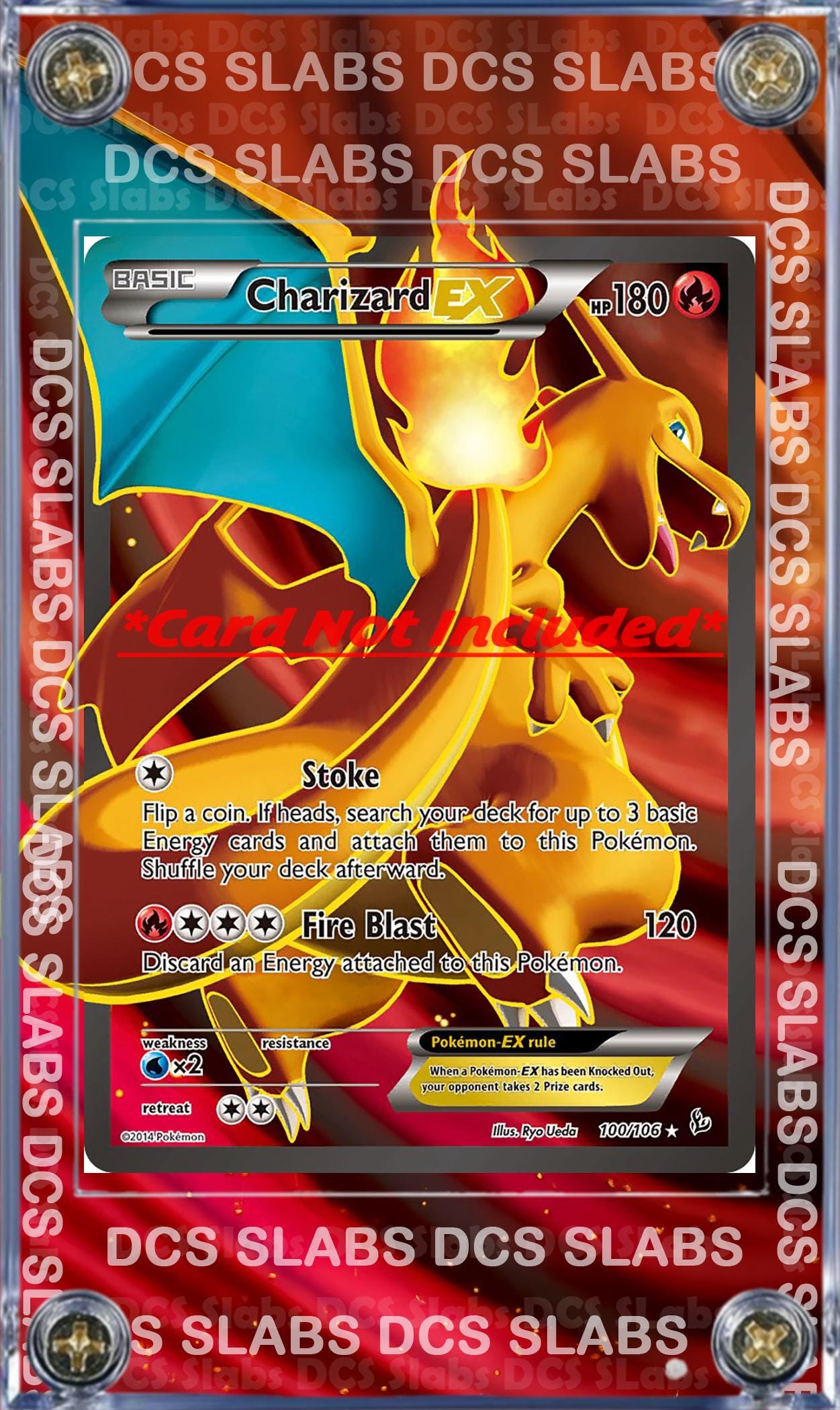 Pokemon Charizard Ex Flashfire 100/106 Custom Case