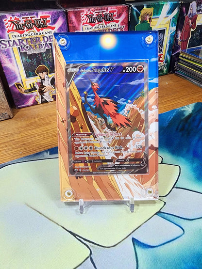 Pokemon Galarian Zapdos V Chilling Reign 174 Custom Display Case Slab
