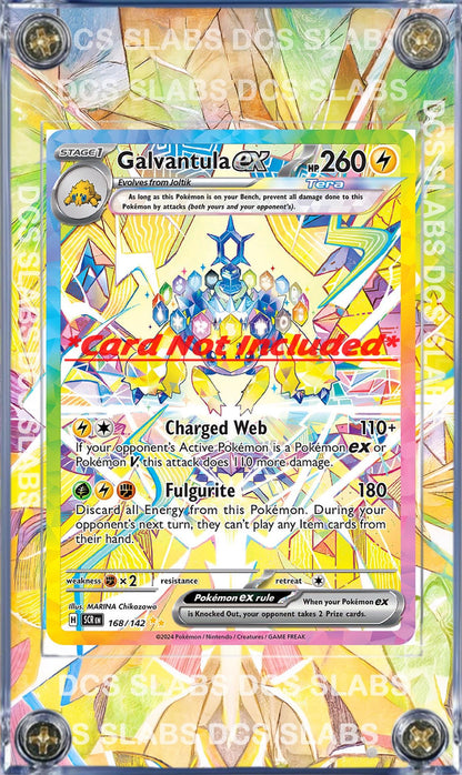 X2 Pokemon Terapagos EX & Garvantula SIR Stellar Crown Card Custom Case 170/142 168/142