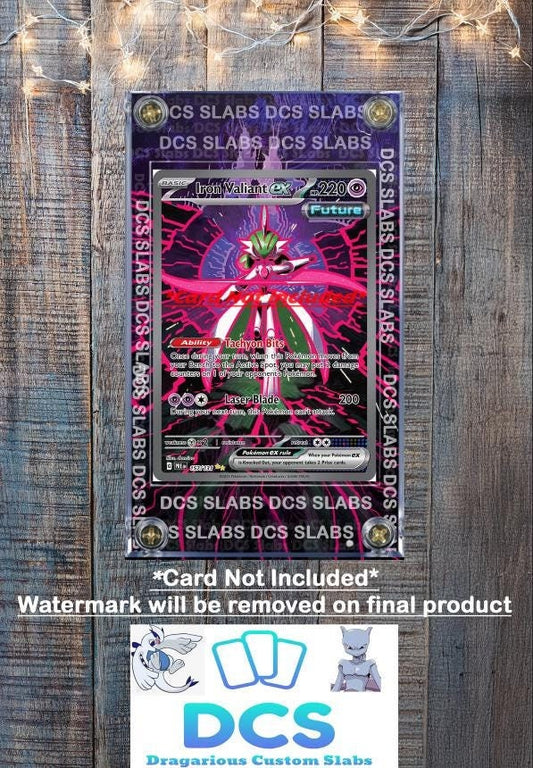 Pokemon Iron Valiant EX SIR 157/131 Prismatic Evolutions Custom Case