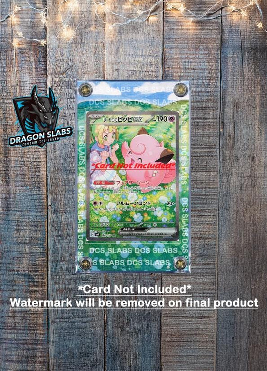 Pokemon Lillie's Clefairy ex SAR 126/100 SV9 Battle Partners Extended Art Custom Case