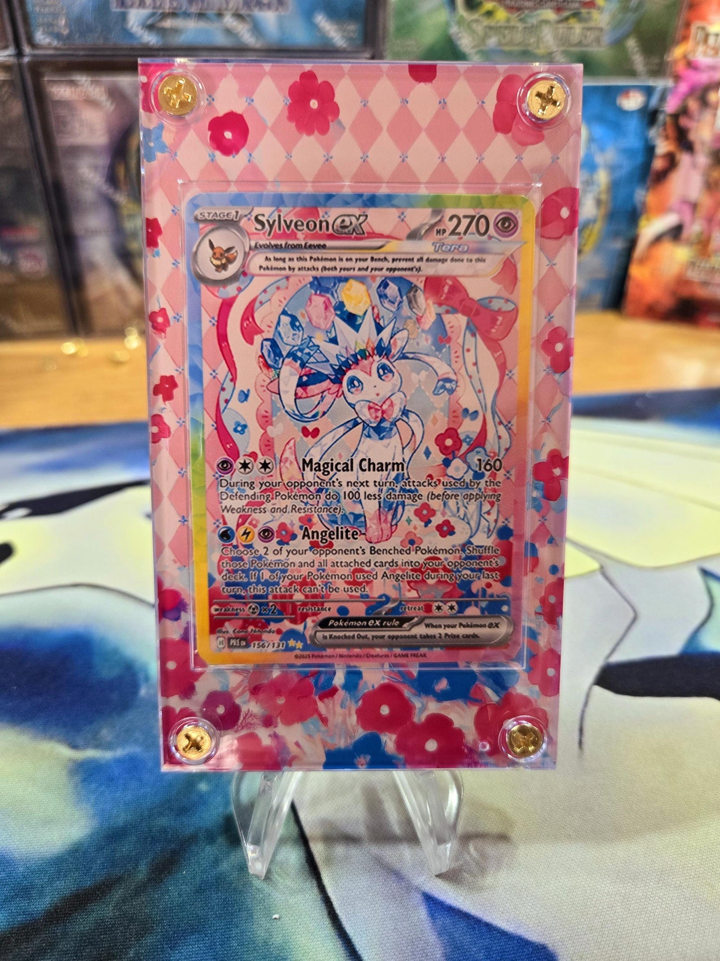 Pokemon Sylveon EX SIR 156/131 Prismatic Evolutions Custom Case