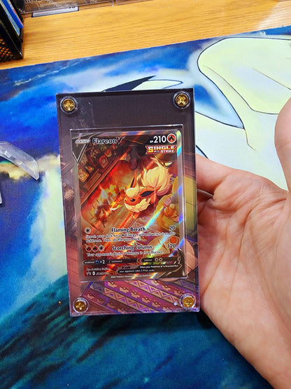 Pokemon Flareon Vmax & V Alt Art SWSH180 SWSH179 Promo Display Cases