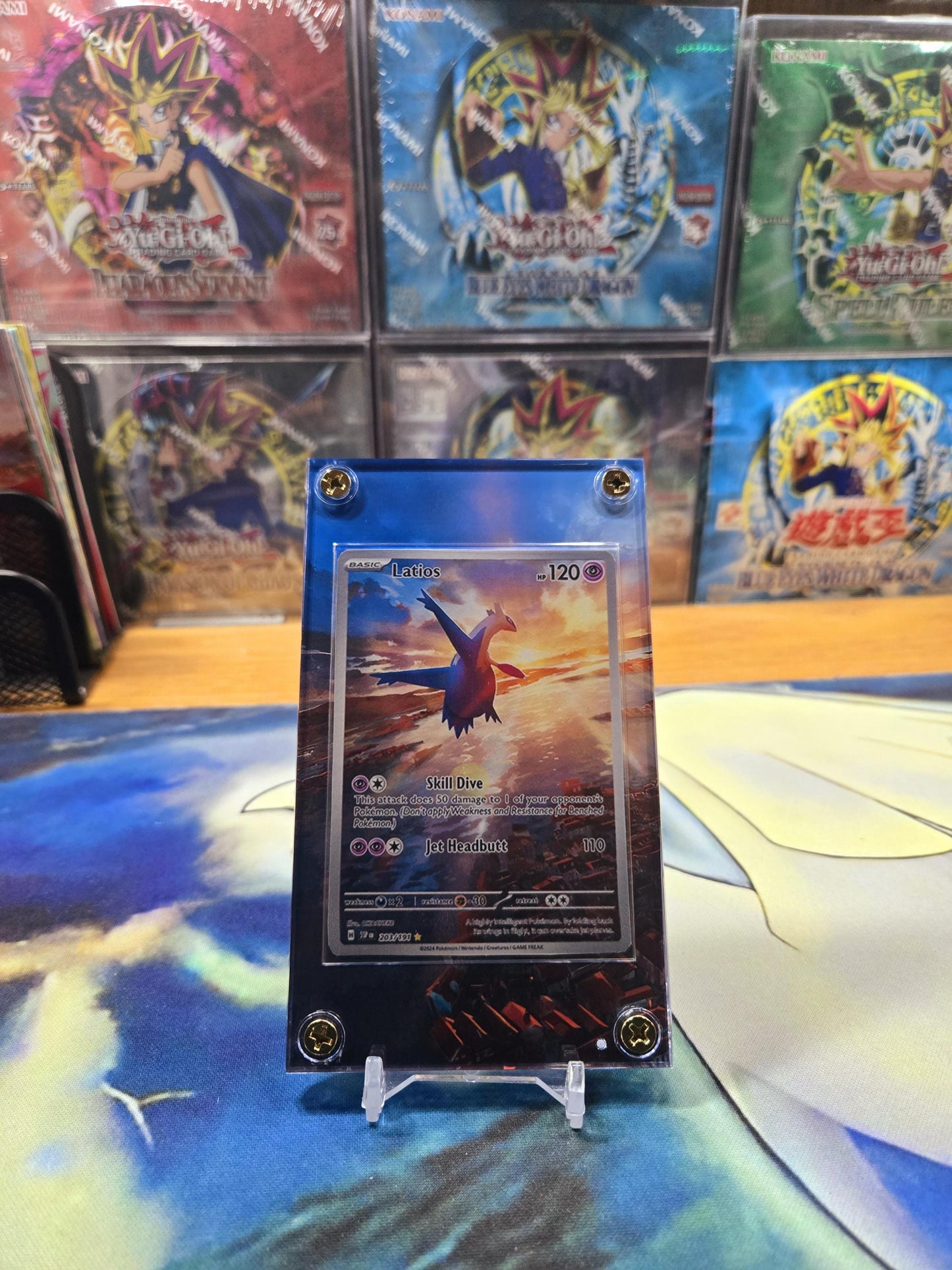 Pokemon Latios 203/191 IR Custom Display Case from Surging Sparks