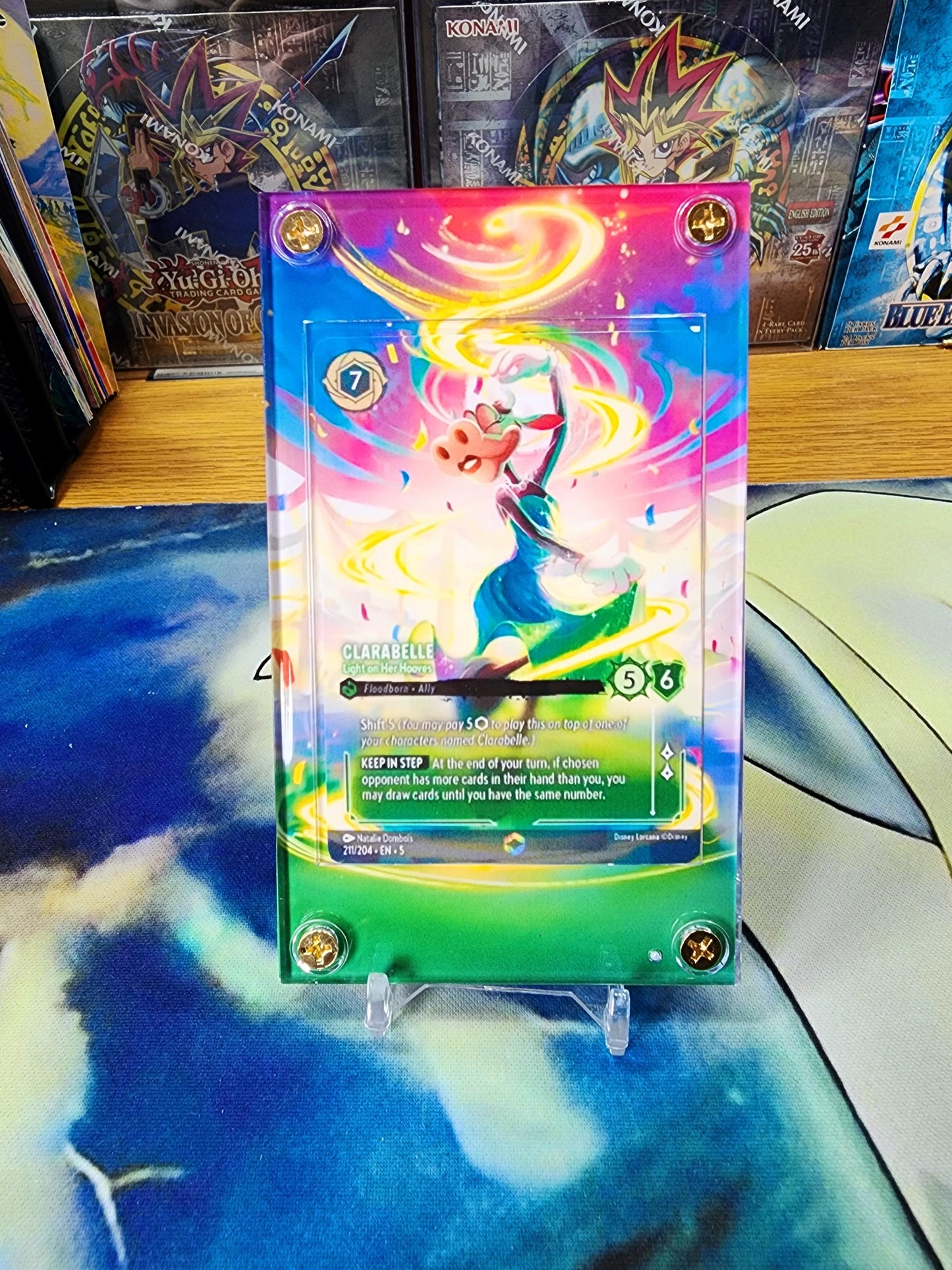 Disney Lorcana Shimmering Skies Clarabelle Light on Her Hooves 211/204 Enchanted Chapter 5 Custom Case