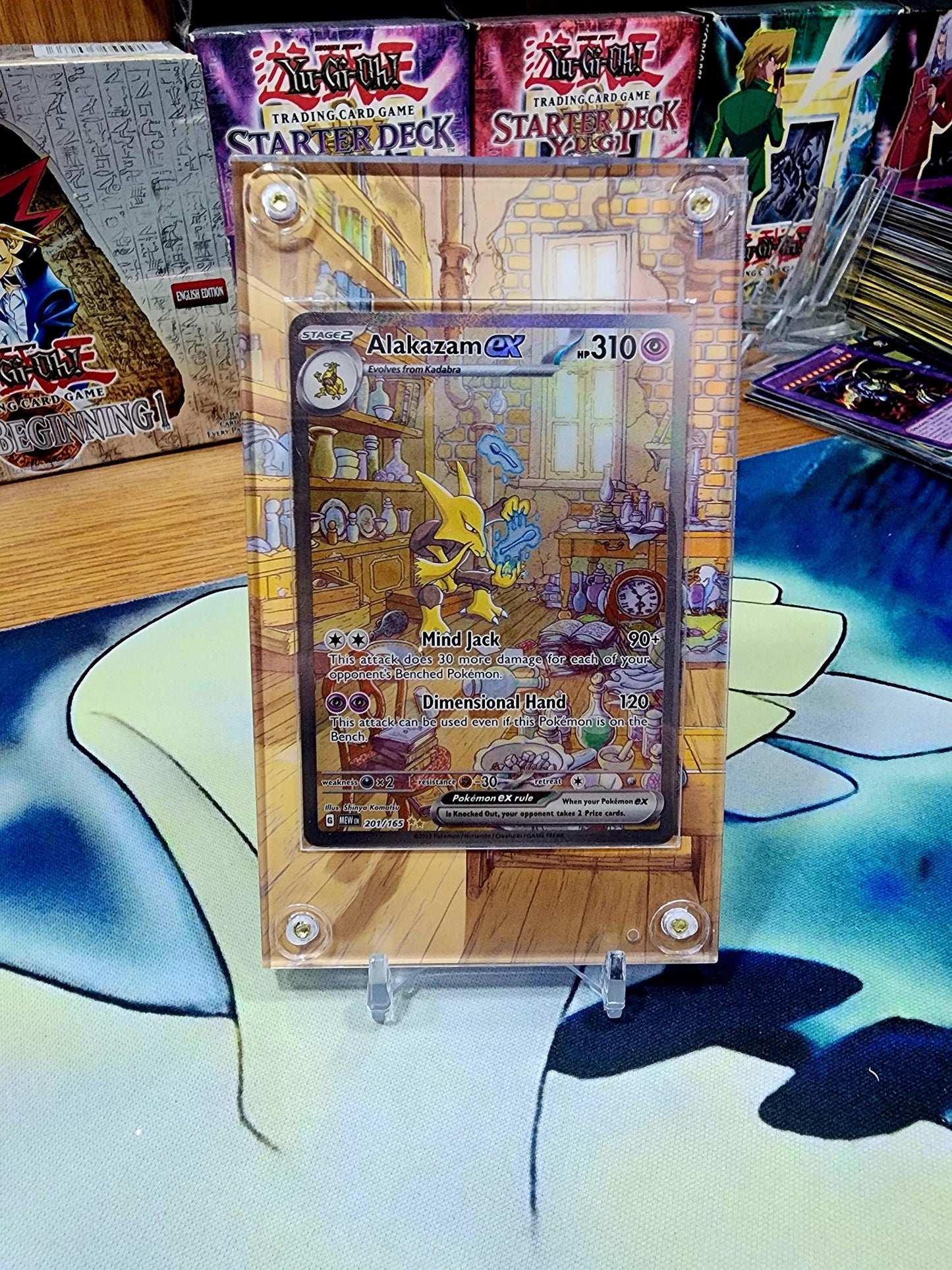 Pokemon Alakazam EX SIR 201/165 151 Custom Case Slab