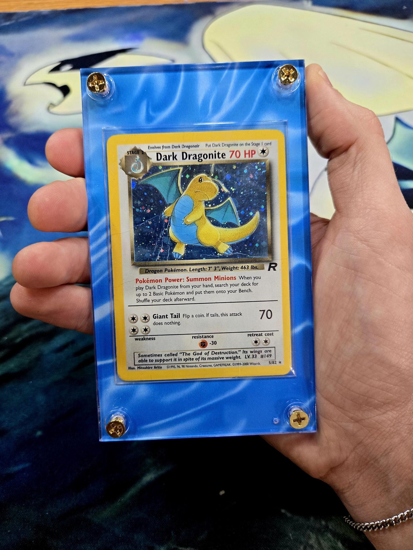 Pokemon Rocket Dark Dragonite 22/82 5/82 Custom Case