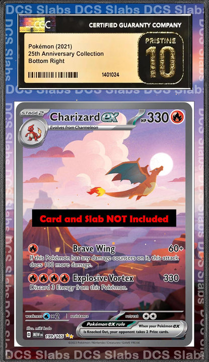 Charizard EX 199/165 PSA bgs CGC tag Extended Artwork Pokemon 151
