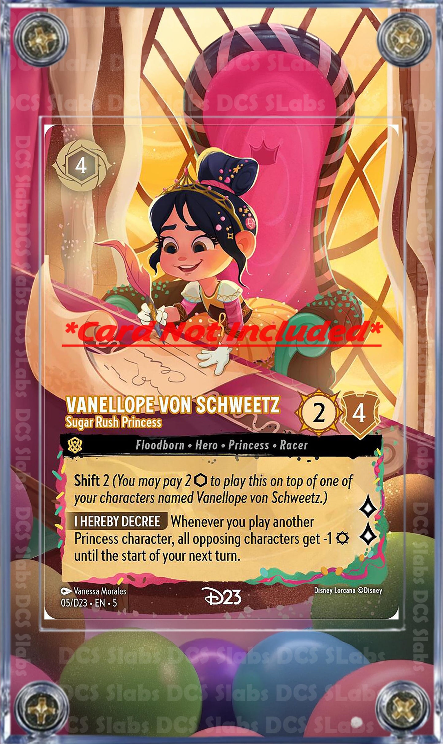 Disney Lorcana Vanellope Von Schweetz Sugar Rush Princess #5 Custom Case