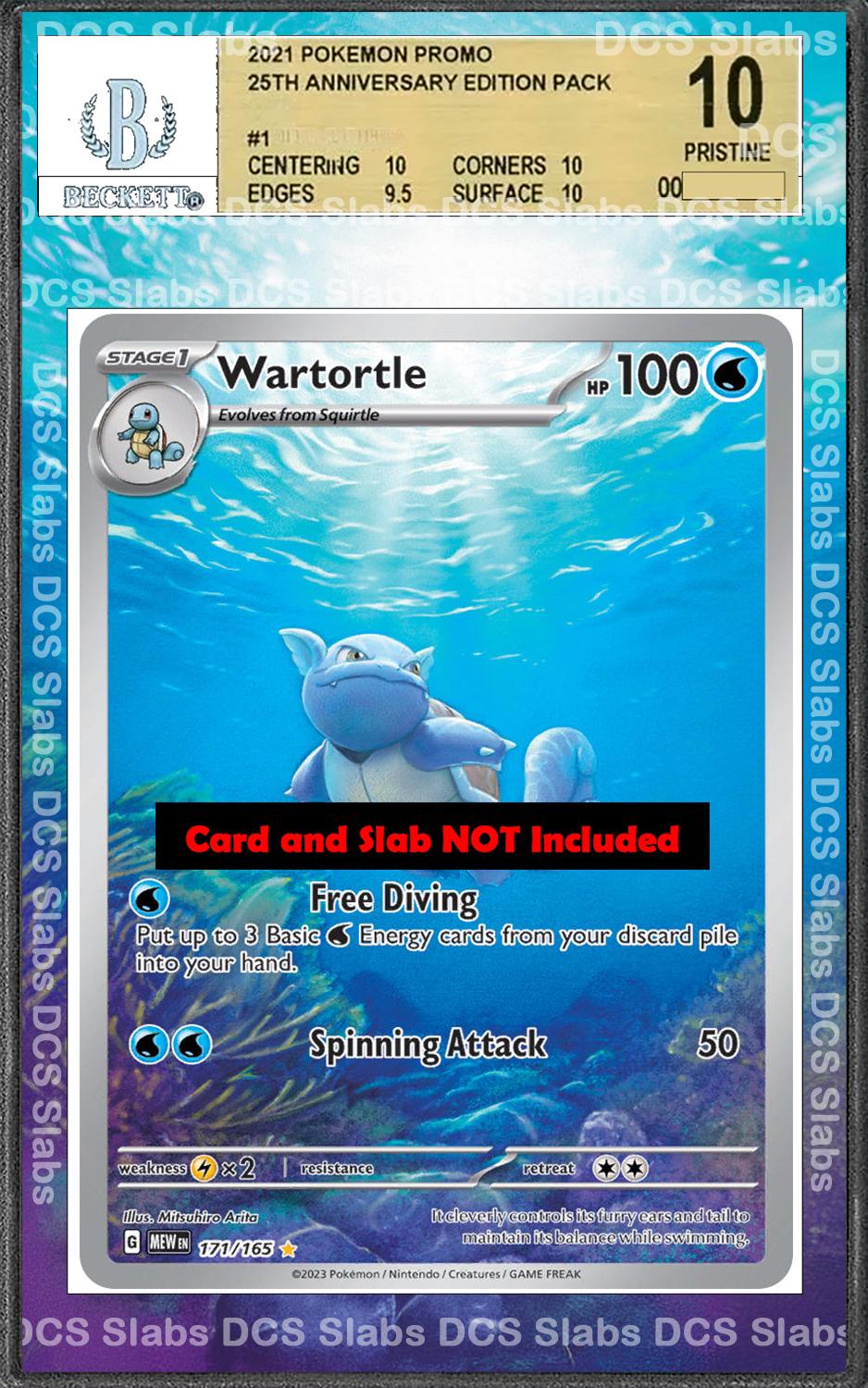 Wartortle 171/165 PSA bgs CGC tag Extended Artwork Pokemon 151