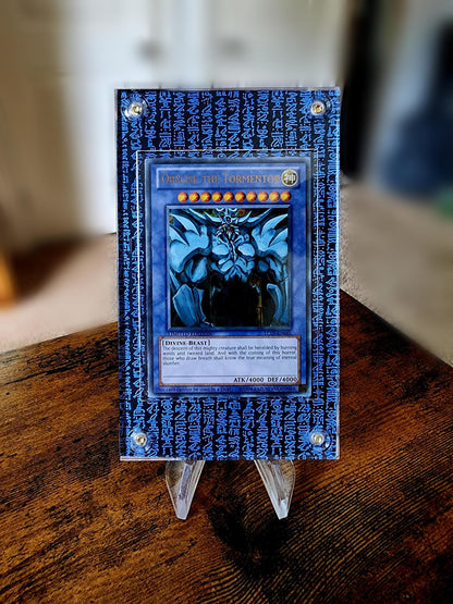 X3 Yugioh Prismatic Hyrogliphics Egyptian Gods Case Slabs - Winged Dragon of Ra, Slifer The Sky Dragon, Obelisk The Tormentor