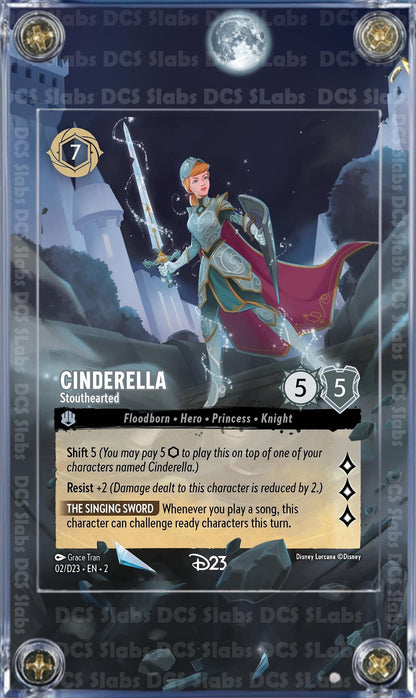 Disney Lorcana D23 Expo Collection Cinderella Stouthearted 02 Promo Custom Case