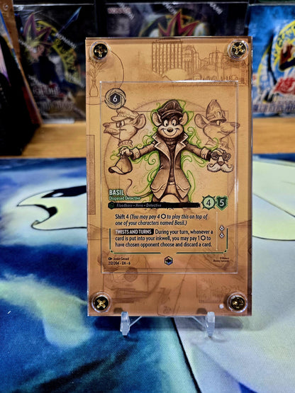 Disney Lorcana Azurite Sea Basil Disguised Detective 212/204 Enchanted Chapter 6 Custom Case