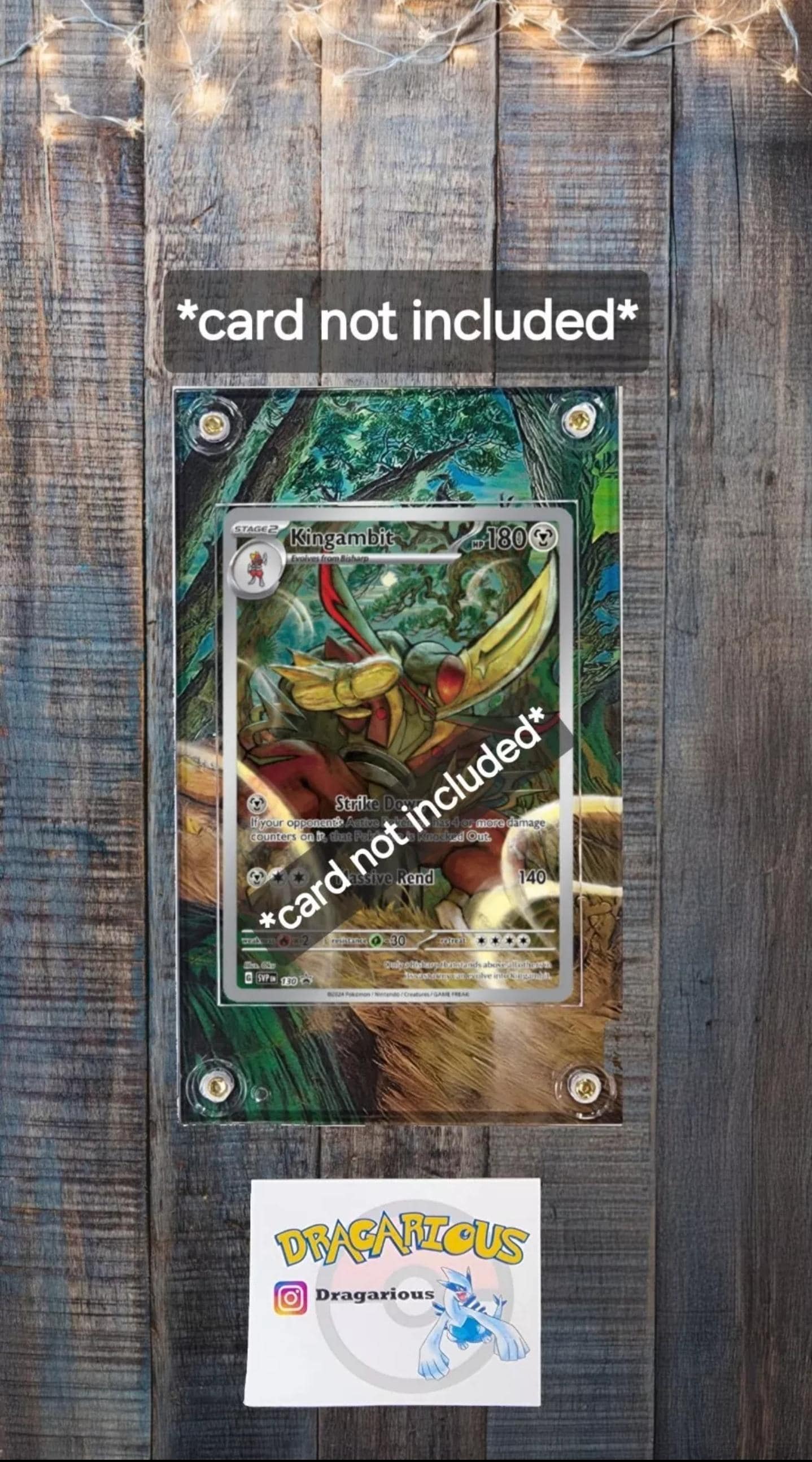Pokemon Kingambit 130 Promo Shrouded Fable Custom Case