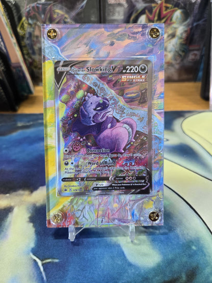 Galarian Slowking V 179 Chilling Reign Alt Art Custom Display Pokemon Case