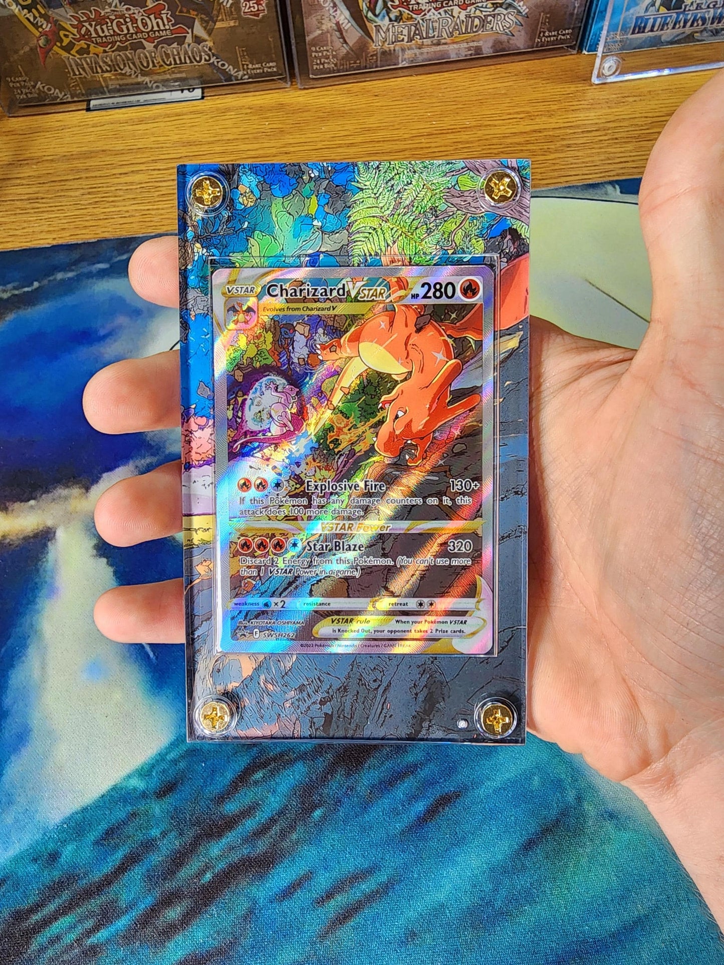 Pokemon Charizard Vstar SWSH262 Promo Custom Display Case Slab