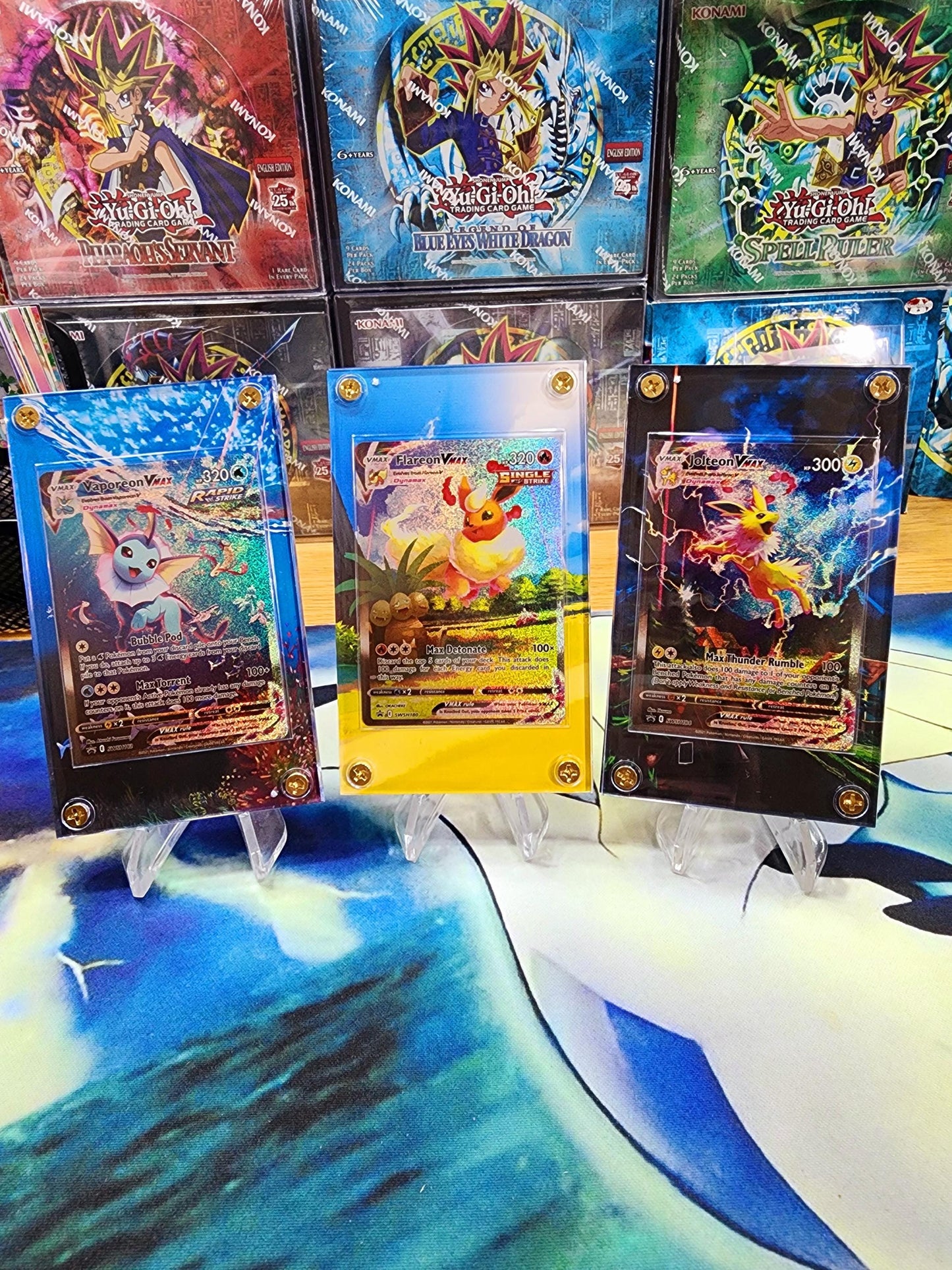 x6 Pokemon Jolteon Flareon Vaporeon VMAX & V Alt Art SWSH180 SWSH181 SWSH182 SWSH183 SWSH184 SWSH185 Promo Display Cases