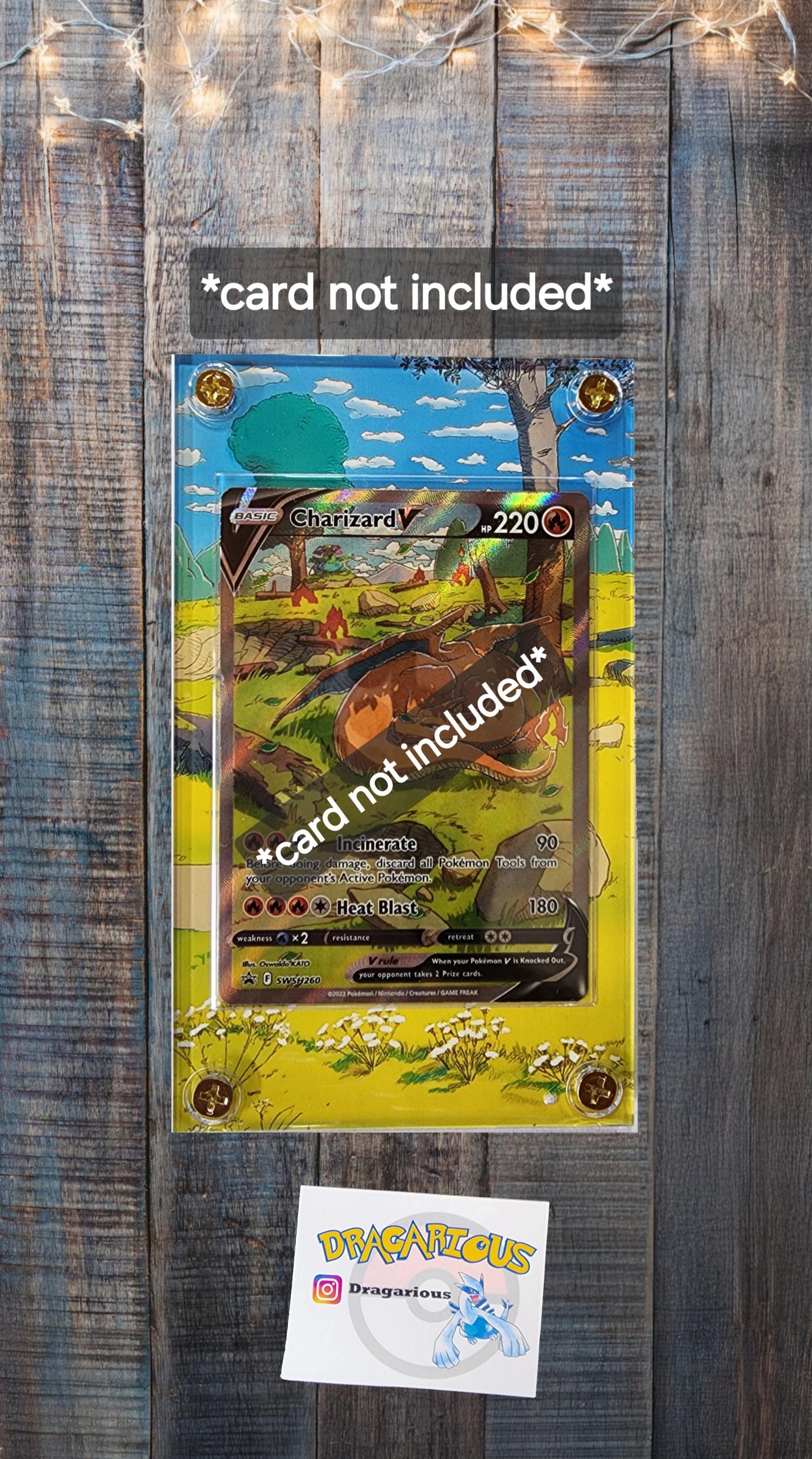 Pokemon Charizard V SWSH260 Promo Custom Display Case Slab