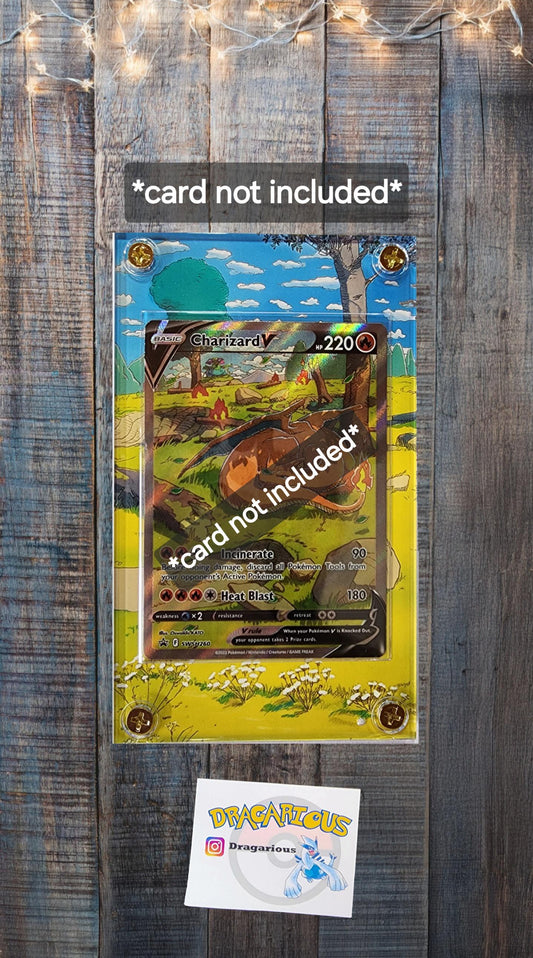 Pokemon Charizard V SWSH260 Promo Custom Display Case Slab