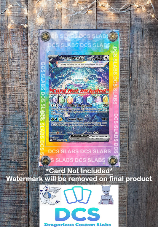 Pokemon Terapagos EX SIR SIR Stellar Crown Card Custom Display Case 170/142