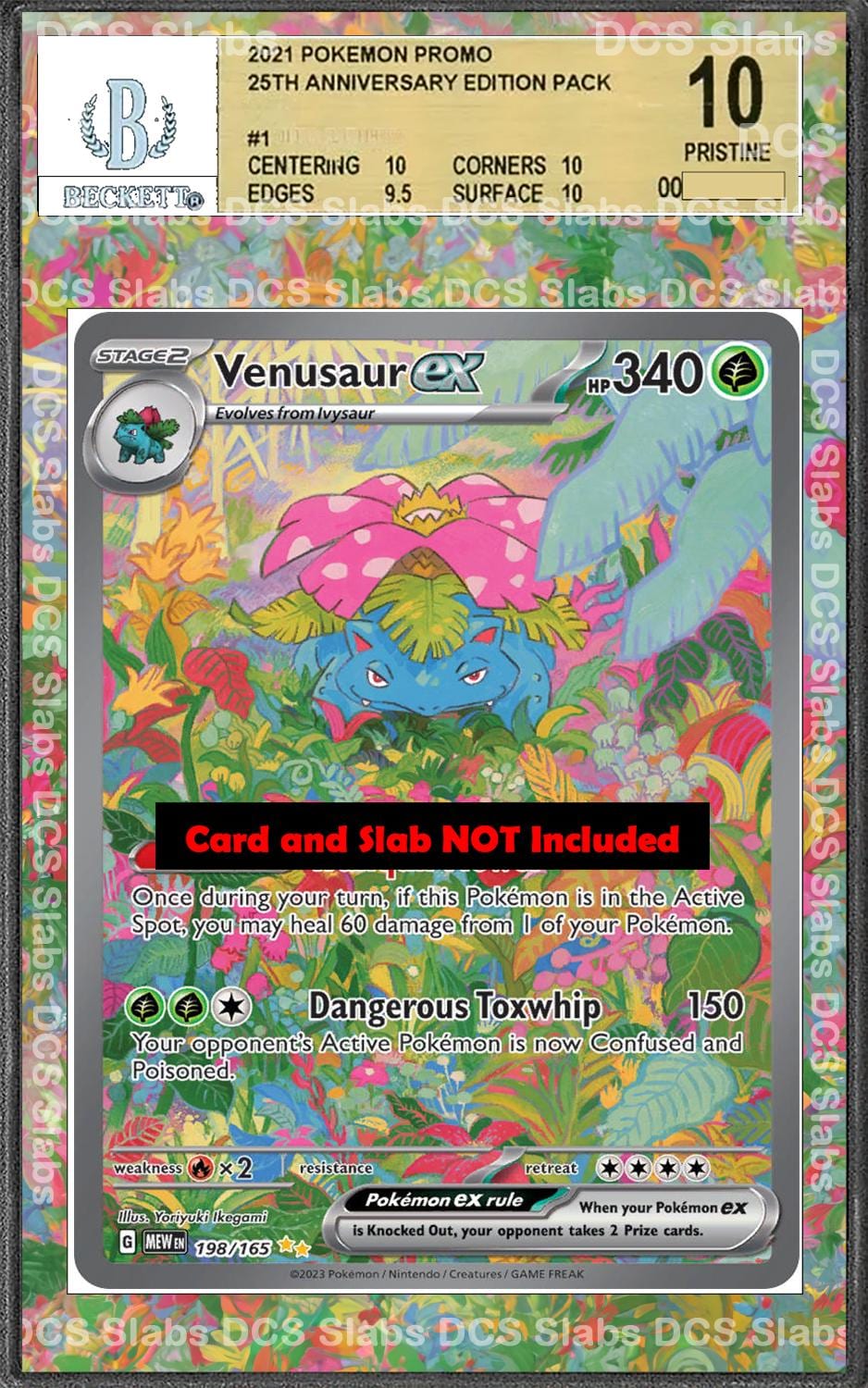Venusaur EX 198/165 PSA bgs CGC tag Extended Artwork Pokemon 151