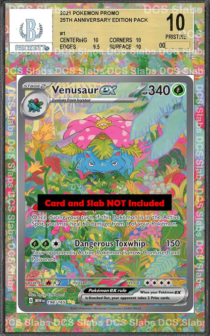 Venusaur EX 198/165 PSA bgs CGC tag Extended Artwork Pokemon 151