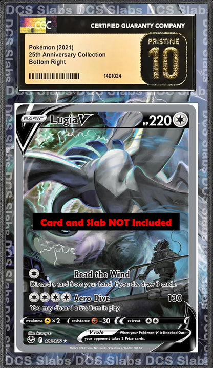 Lugia V Alt Art 186/195 PSA bgs CGC tag Extended Artwork Pokemon TCG from Silver Tempest and Paradigm Trigger