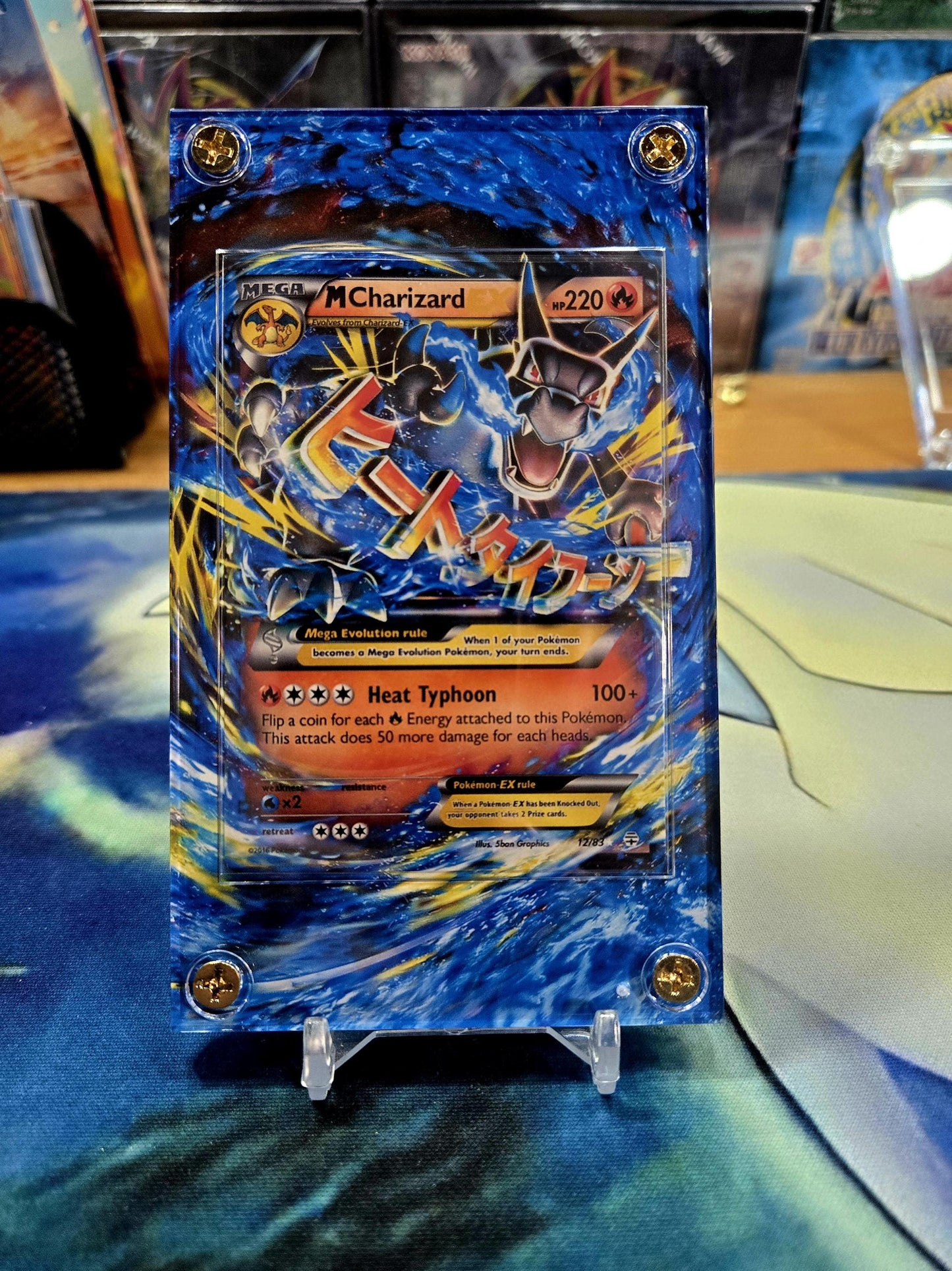 Pokemon M Charizard EX 12/83 Generations XY Custom Display Case Slab