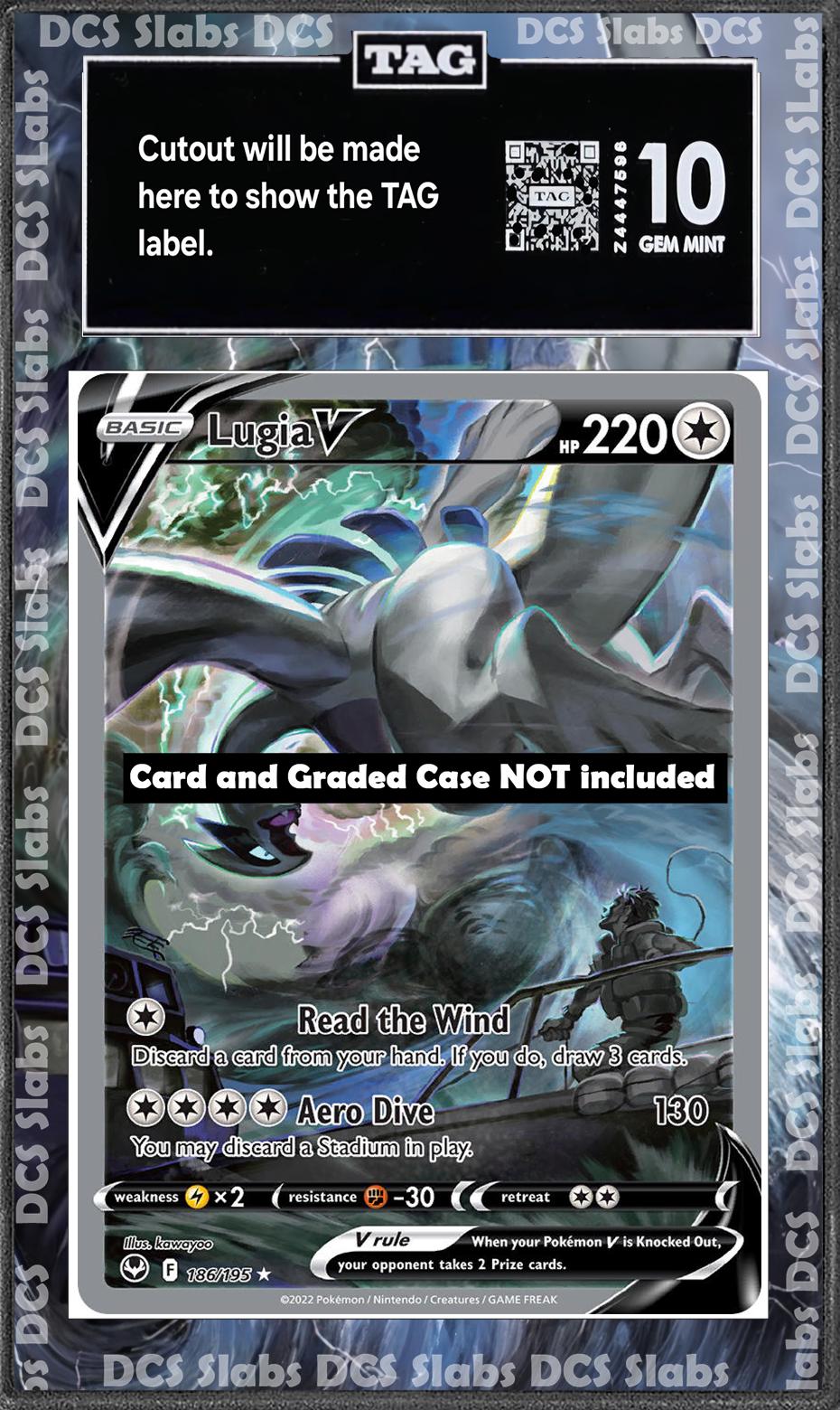 Lugia V Alt Art 186/195 PSA bgs CGC tag Extended Artwork Pokemon TCG from Silver Tempest and Paradigm Trigger