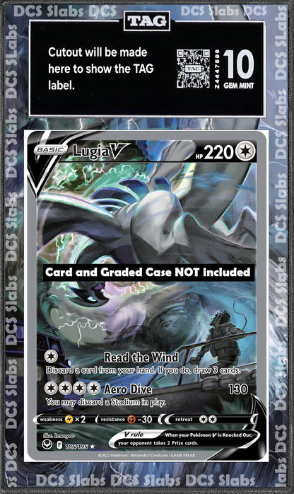 Lugia V Alt Art 186/195 PSA bgs CGC tag Extended Artwork Pokemon TCG from Silver Tempest and Paradigm Trigger