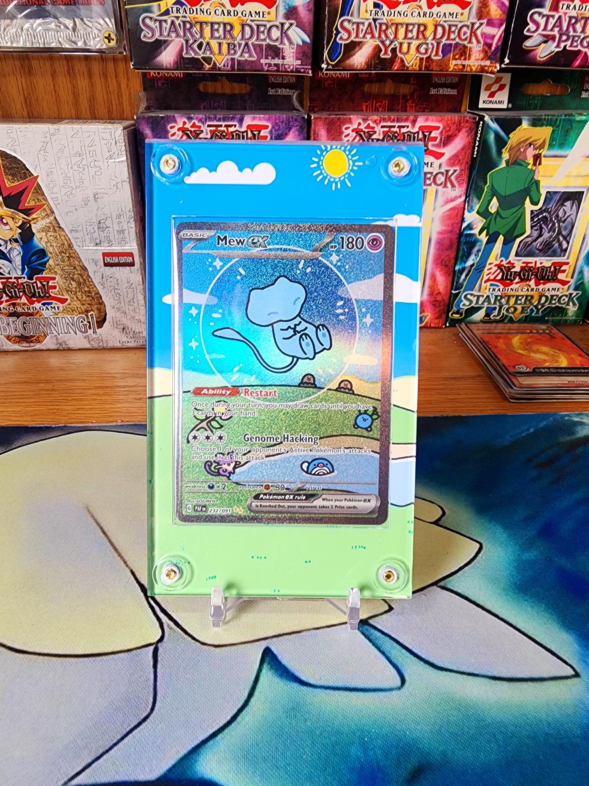 Pokemon Mew EX SIR Paldean Fates 232 Custom Case Slab